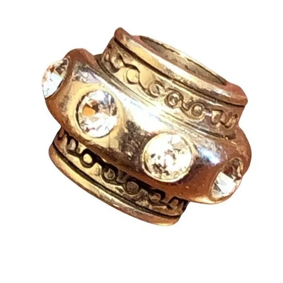 BRIGHTON DAZZLE SILVER ROUND BEAD CHARM NEW RETIRED - Picture 1 of 2